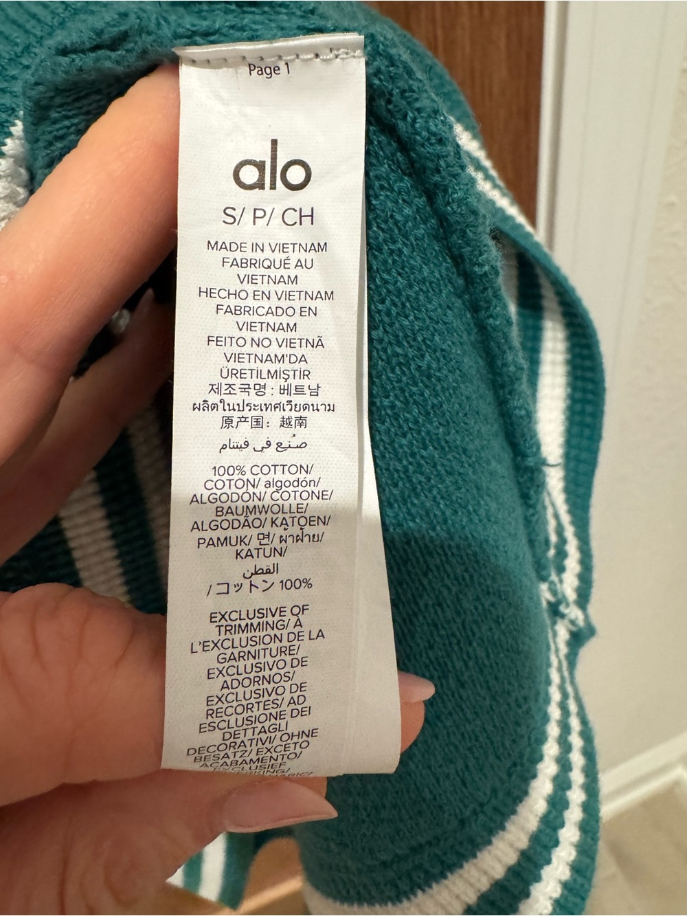 Alo Tennis Club Sweater Knit Dress - Emerald Isle S Small - Picture 7 of 7
